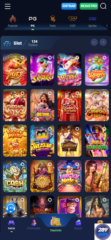 Prêmios Jogos 289win.com